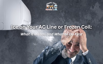 Ice on Your AC Line or Frozen Coil: What It Means and What to Do First